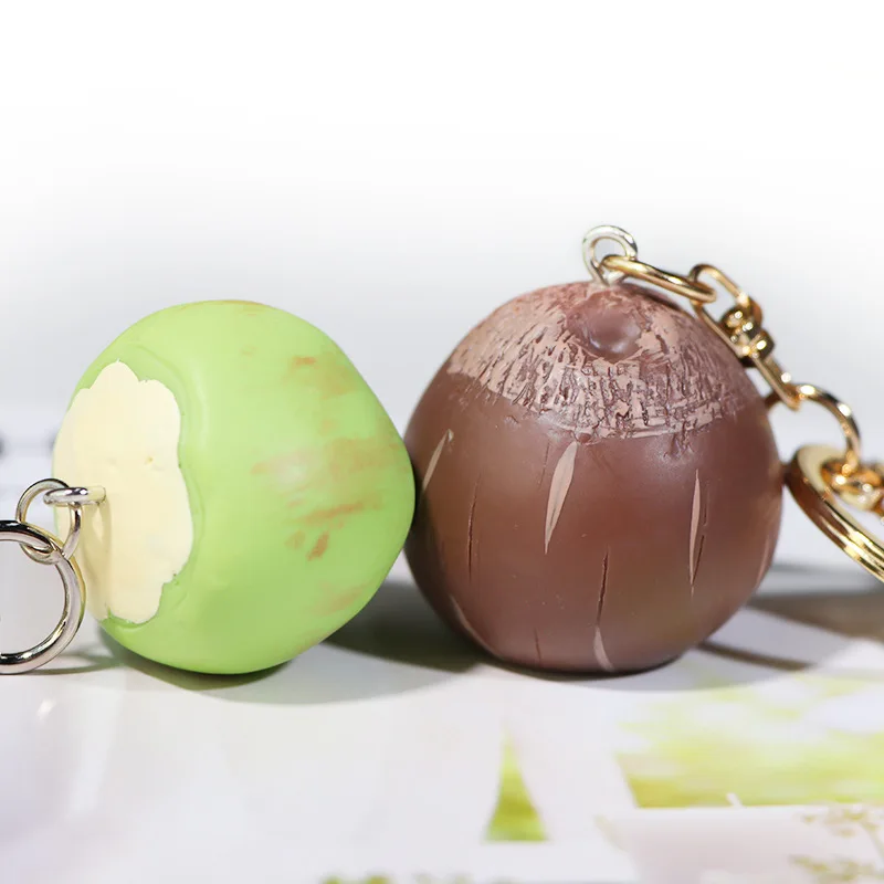 سلسلة مفاتيح جوز الهند محاكاة قلادة الغذاء #3