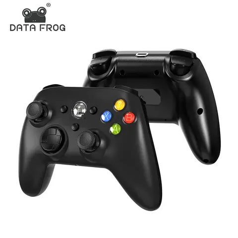 DATA FROG Wireless Controller for Xbox 360 Slim PC, Dual Vibration Turbo Gamepad, Ergonomic, Controller Only or With Case