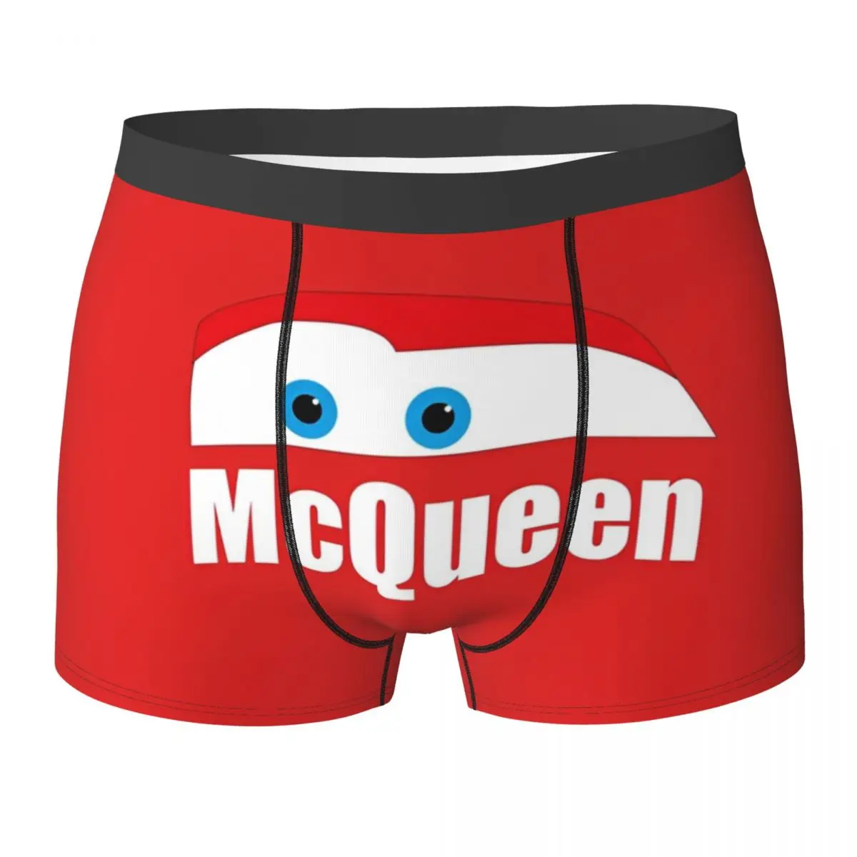 

Нижнее белье с изображением молнии McQueen Cars, шорты-боксеры с узором, качественные мужские трусы, эластичные трусы-боксеры, идея подарка