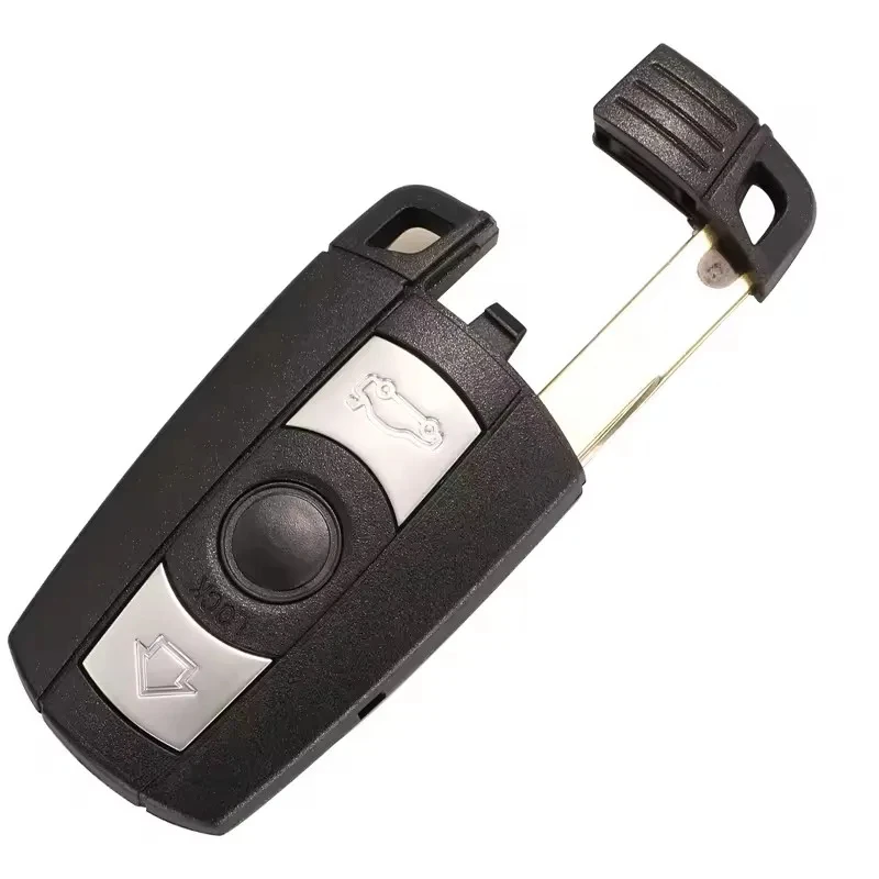 JsHonYu 3 Button Keyless Entry Remote Car Key Fob Case Shell Housing Replacement for BMW 1 3 5 6 Series E90 E60
