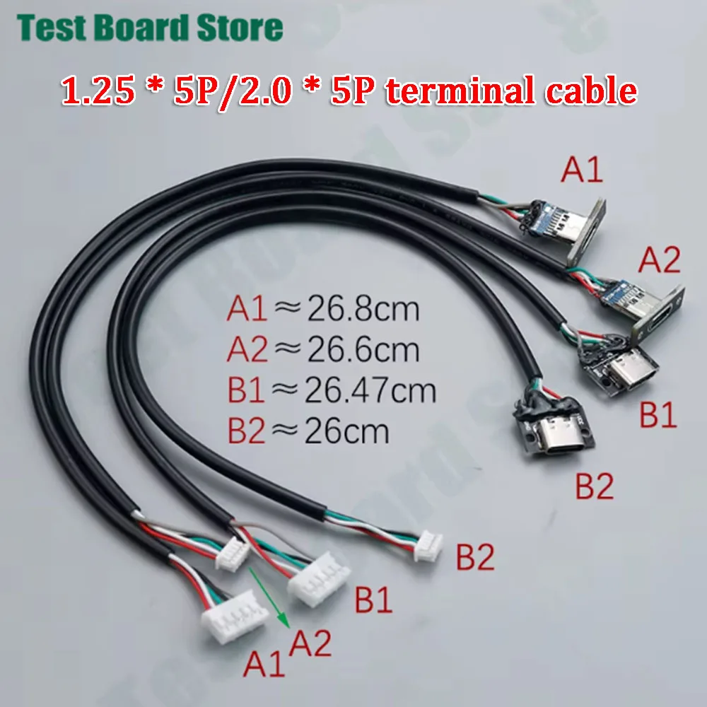 

Type-C female 5P flexible keyboard separation cable 1.25 * 5P/2.0 * 5P terminal cable USB C mechanical keyboard cable