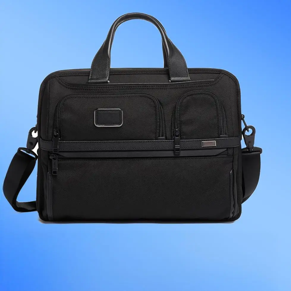Men's Business Tote - Sleek Nylon Briefcase with Dedicated Laptop Sleeve for Office & Commute 2603141
