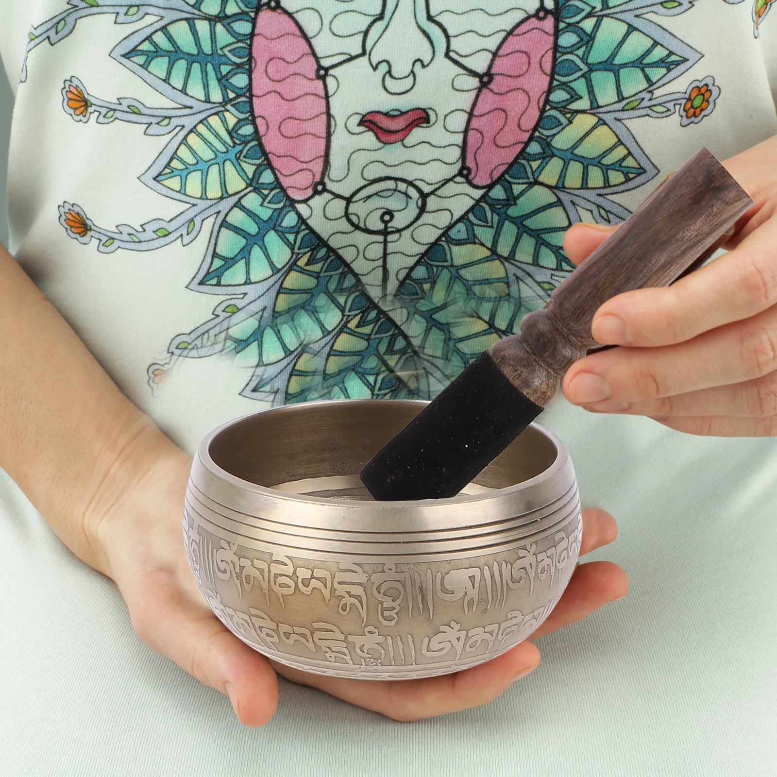 

1 set 1 Set Meditation Sound Tibetan Singing Healing Spiritual Yoga For Mindfulness Decor Healing Bowl Singing Bowl Gift