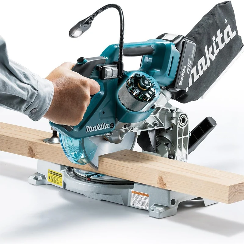 Makita DLS600Z 18V LXT Compact Brushless Cordless 165mm Mitre Saw High Cutting Performance Automatic Torque Drive Power Tool