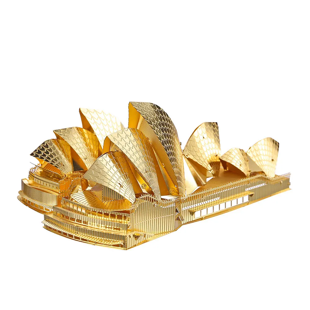 Piececool 3D Puzzles for Adult Sydney Opera House Model Building Kits 3D Metal Model Kit Jigsaw Puzzles Home Decoration Gifts