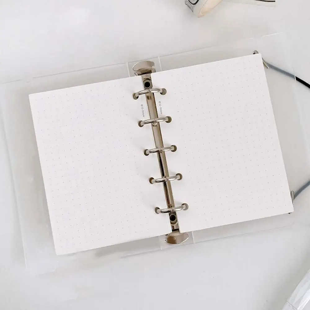 

50Sheets M5 A8 Loose-Leaf Notebook Refill Paper Line Grid 5-hole Inner Refill Binder Paper Pages Separator Page Paper To Do List