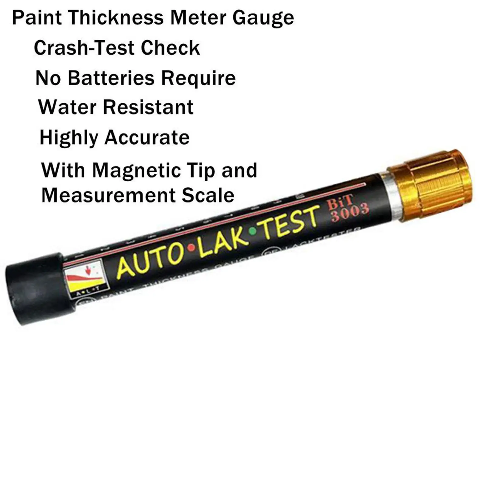 Car Paint Test Thickness Tester Meter Gauge Auto Paint Cars Paint Crash Check Test Paint Tester With Magnetic Tip Scale