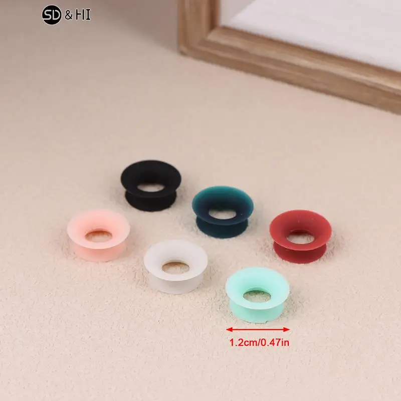 12Pcs Silicone Ring Earplugs Noise Reduction 5 DB Noise Ring Earplugs Mute Earplugs Adjustable Earphone Mute Accessories