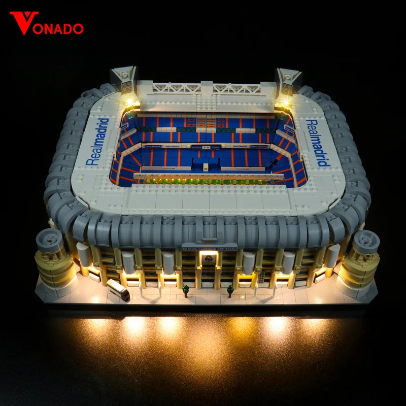 Vonado LED Lighting Set for 10299 Real Madrid – Santiago Bernabéu Stadium Collectible Bricks Light, Not Included Building Model