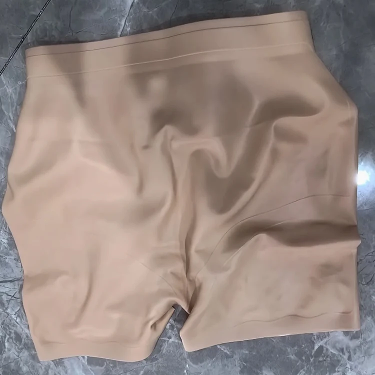 

Swimming Pants Silicone Waterproof Men's Rubber Trunks Seaside Swim Boxer Shorts Women's High-Waisted Pool Water Park Rafting