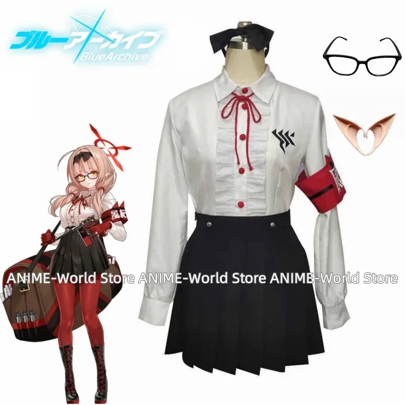 

Game Blue Archive hinomiya tinatu Shirt Skirt Cospaly Costume Cosplay property