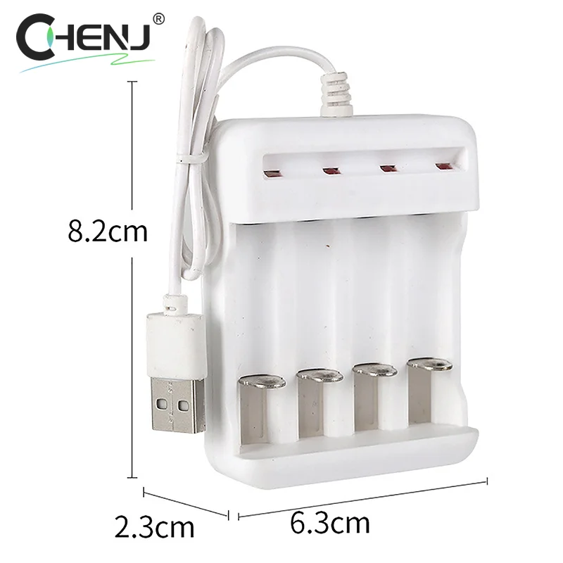 1PCS AAA And AA Rechargeable Battery Station High-Speed USB 3/4 Slot Fast Rechargeable Battery Charger Short Circuit Protection