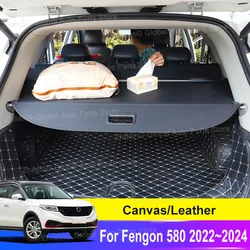 For Fengon 580 Landian E5 DFSK SUV 600 2022 2023 2024 Car Trunk Cargo Cover Luggage Storage Rear Boot Tray Shielding Shade Auto
