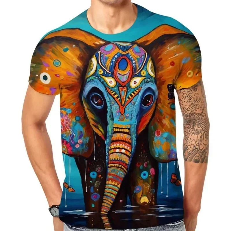 24/25 летние новые мужские персонализированные крутые модные футболки с 3D принтом и тигром, топы для мужчин и женщин, детские забавные футболки 100-6XL