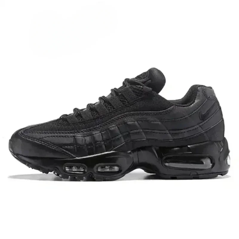 Nike Air Max 95 Original CJ3906-001 Recraft Triple Black Anti-Slippery and Hard-Wearing Comfortable Shock-Absorbant