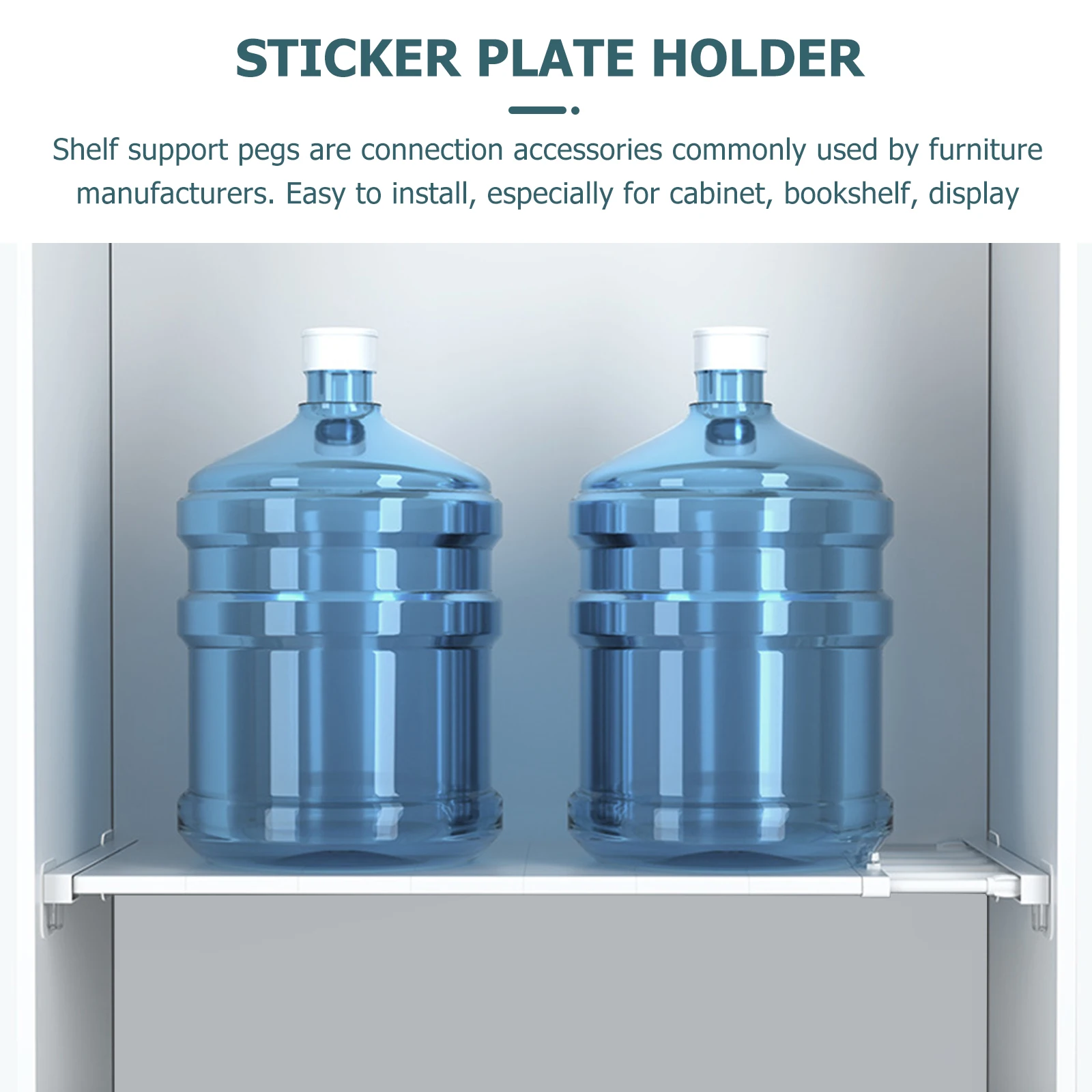 

10pcs No-Drill Shelf Support Adhesive Pegs Plastic Shelf Brackets For Closet Cabinet Display Storage Furniture Holder