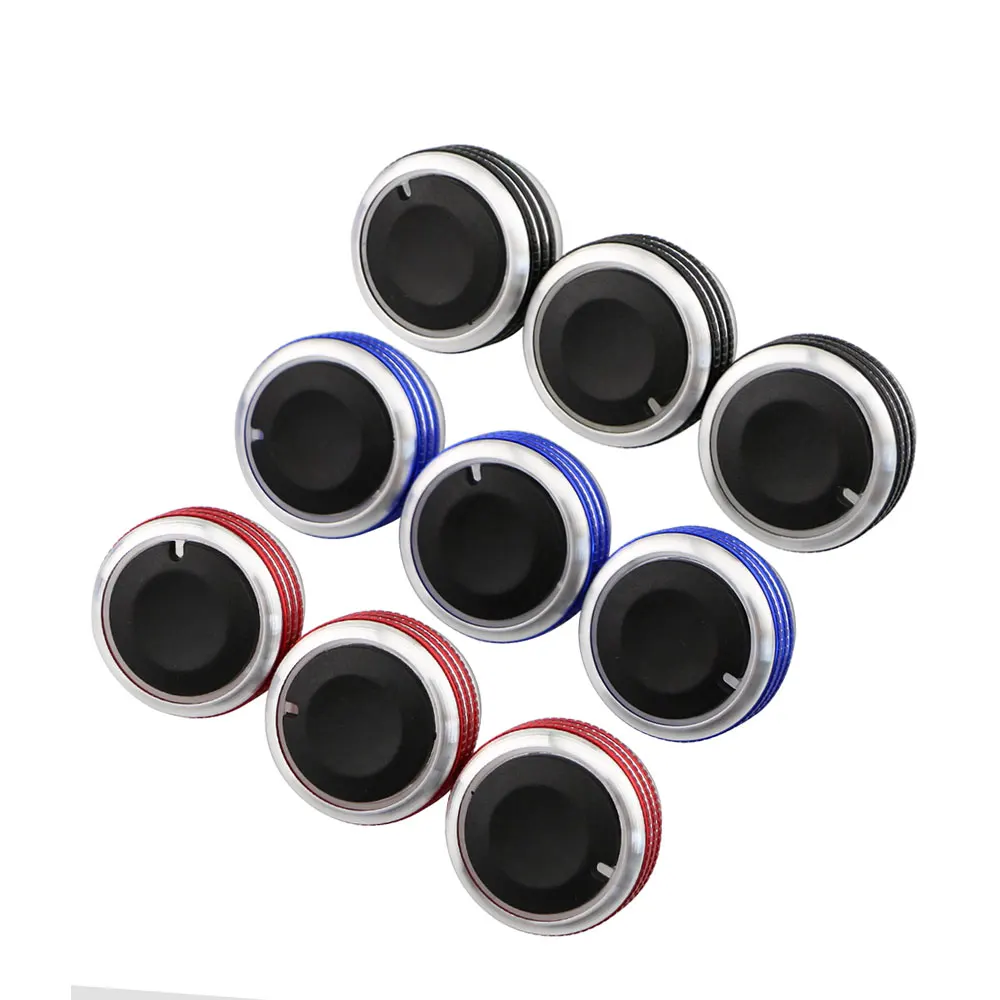 3pcs/set Aluminum Alloy Air Conditioning Heat Control Switch Knob AC Knob for Ford Focus 2 MK2 Focus 3 MK3 2005-17 ST RS Mondeo
