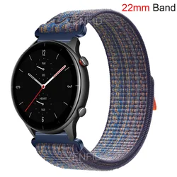 22mm Braided Nylon Band For Huami Amazfit GTR 4 3 2 2e Pro Sports Women Men Magic Watch Strap Loop For GTR 47mm Pace Stratos