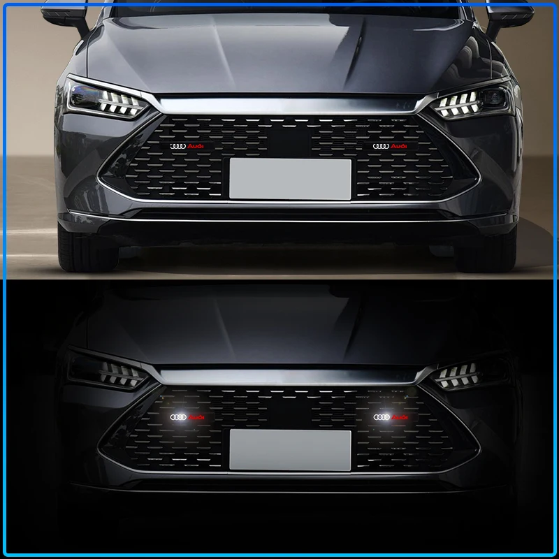 1Pcs Auto Front Grille Badge Car Head Grill Emblem LED Light For Audi A4 A3 A5 A6 A7 A8 Q3 Q5 Q7 Q8 B5 B6 B7 B8 B9 Q7 8P 8V 8L view 6