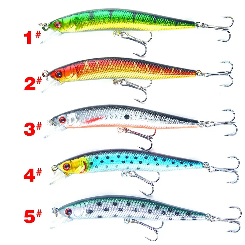 1 sztuk przynęty Minnow Wobbler pływający Bass trolling 100nn 8g sztuczna twarda przynęta Crankbait karp Pesca sprzęt wędkarski przynęty