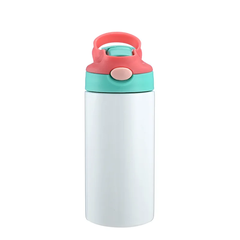 Sublimation Blank Kids Sport Water Bottles Outdoor Childrens Cup Thermos Double Wall Vacuum Flask Travel Drinking Tumbler