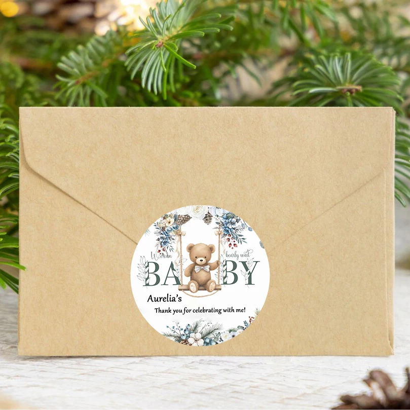 

90pcs Custom Personalized Name and Birthday Stickers (For Baptism, Parties & Gift Wrapping)