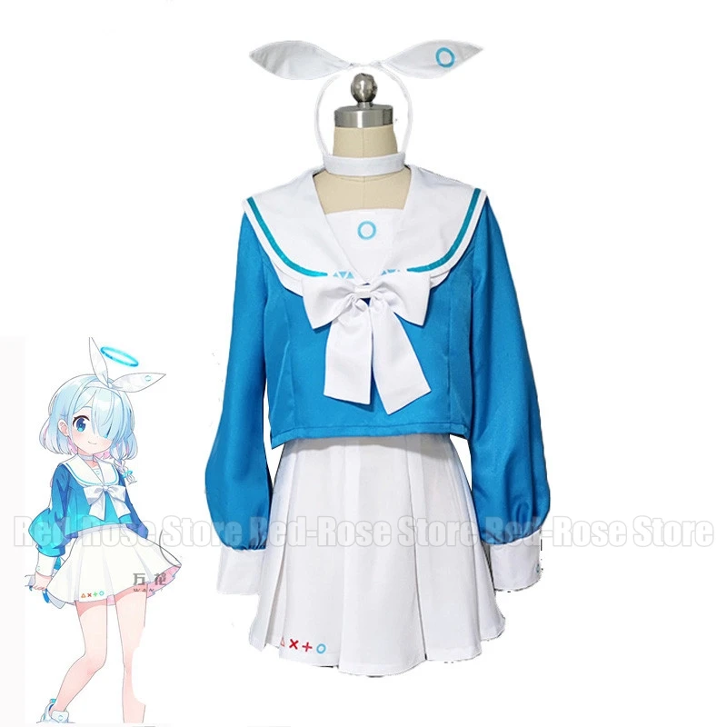 Game Blue Archive Arona Cosplay Costume Women Cute Sailor Dress Party Suit Halloween Carnival Uniforms Custom Made