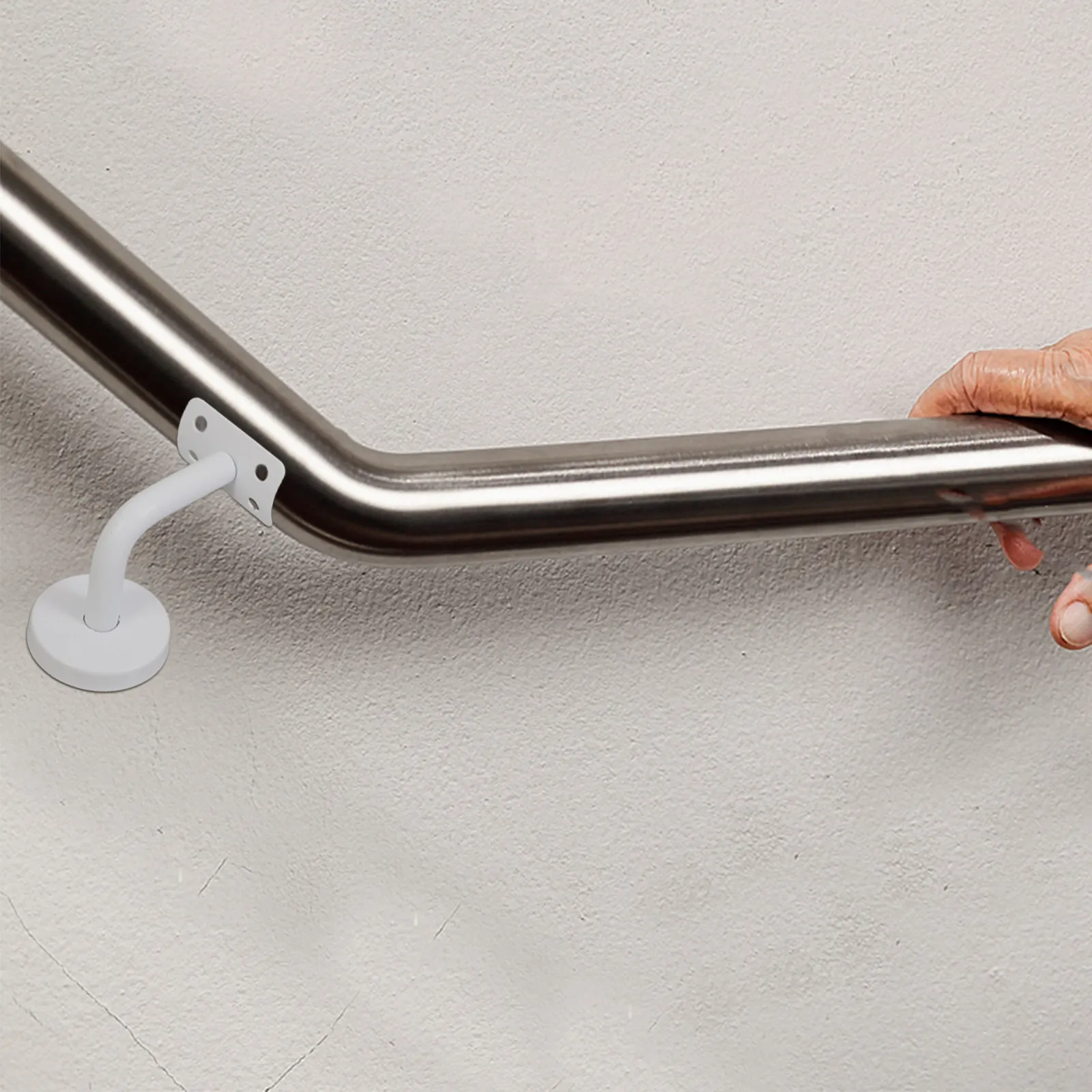 Stainless Steel Wall Mounted Handrail Bracket Heavy Duty Adjustable Angle Stair Railing Brackets Reliable Support Hardware