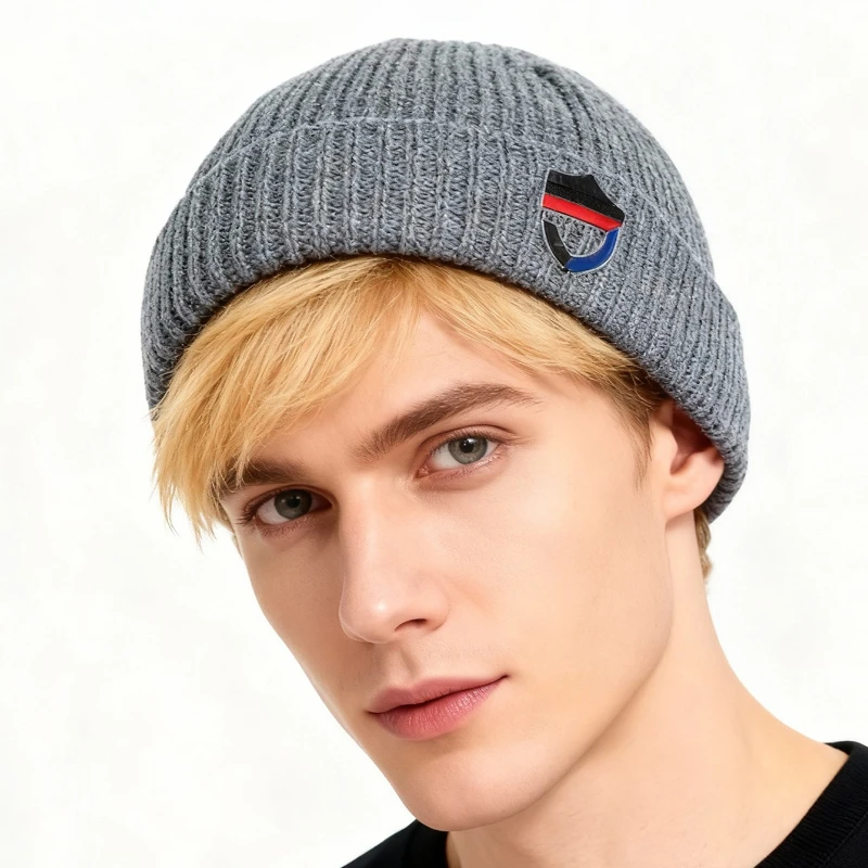 Winter Melon Skin Hat for Men and Women, Warm and Ear Protecting Knitted Hat, Suitable for Daily Hiking or Cycling with Friends