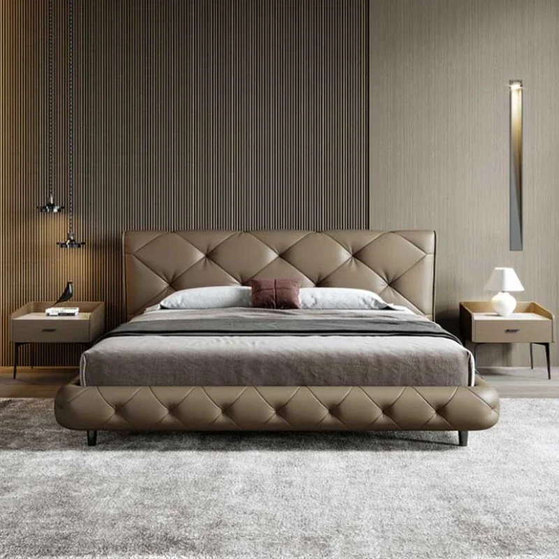 

Luxury Queen Kids Double Bed Frame Wood High End King Size Frame Double Bed Girl Aesthetic Cama Matrimonio Furniture For Bedroom