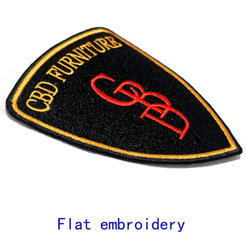 Custom Your Own Design Patches Embroidery Iron on Brand Name Military Woven Printed Badges Hook and Loop  Patch for Clothing