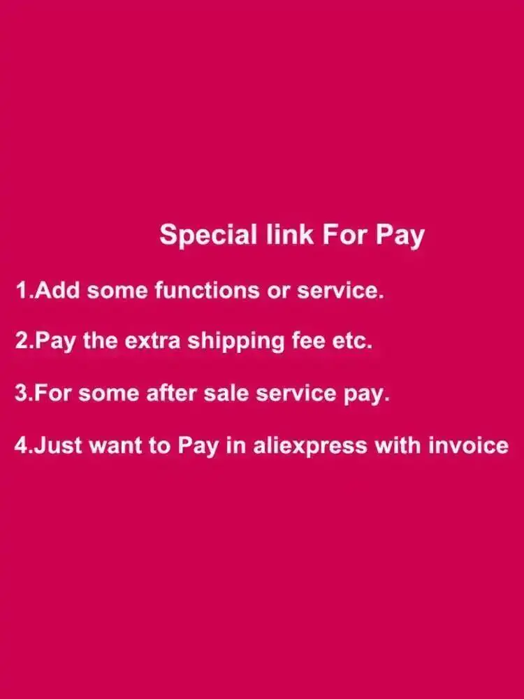 Lien spécial pour payer