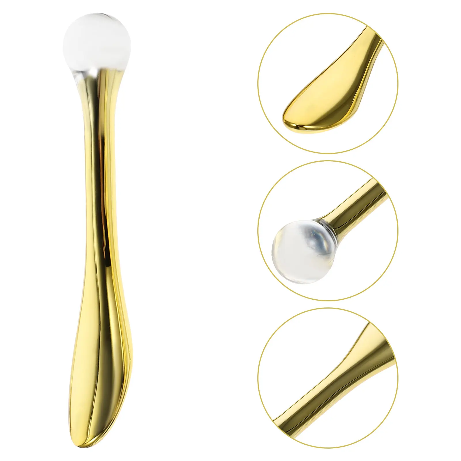 5 stks Oogcrème Lepel Zinklegering Draagbare Gezichtsmassager Voor Dagelijks Gebruik Compact Huidverzorging Tool Gladde Handvat Applicator