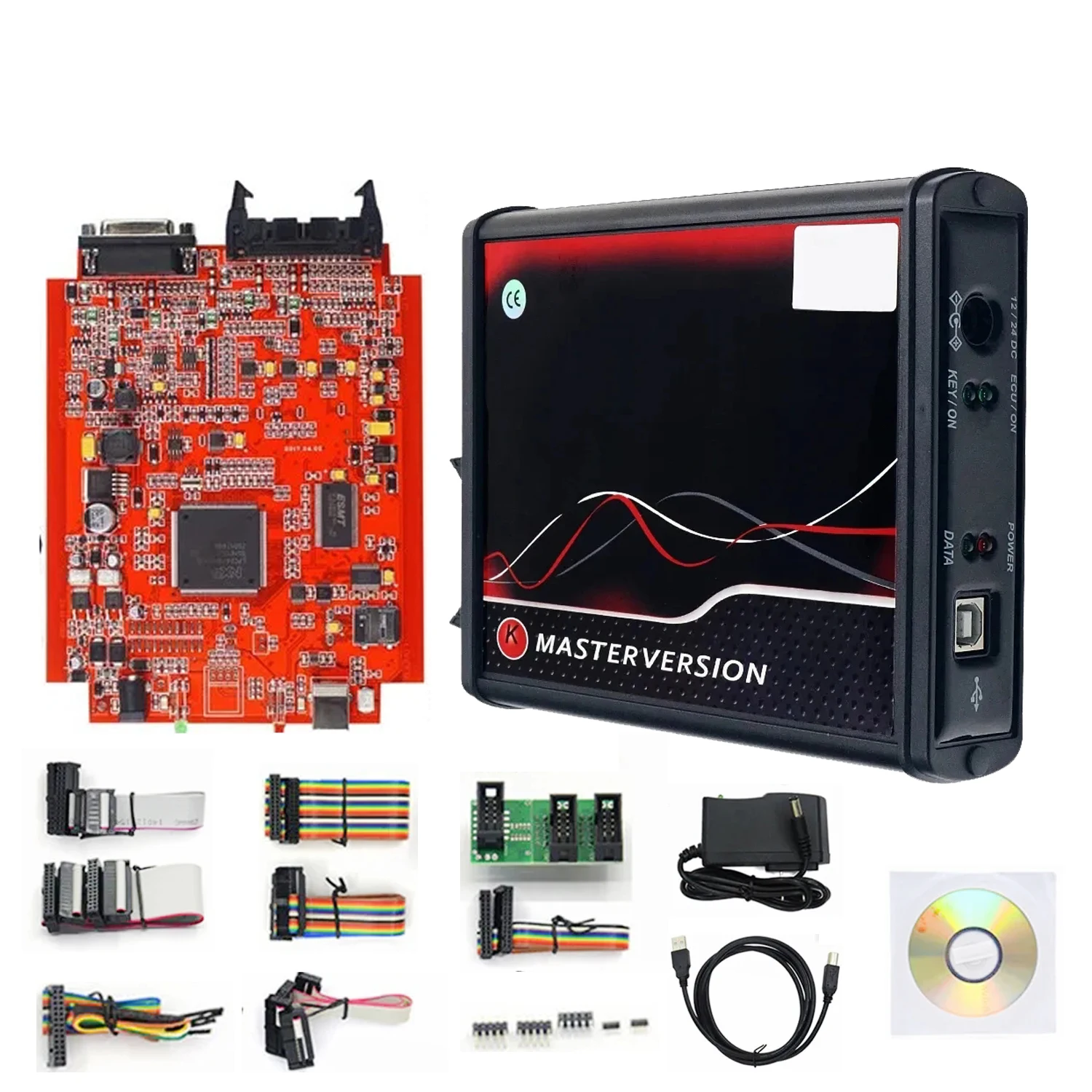 KESS 2.80 EU Red V5.017 KTAG V7.020 4 LED 2.25 Online Unlimited OBD2 Car ECU Chip Tuning Kit 5.017 k-tag Programmer Tools