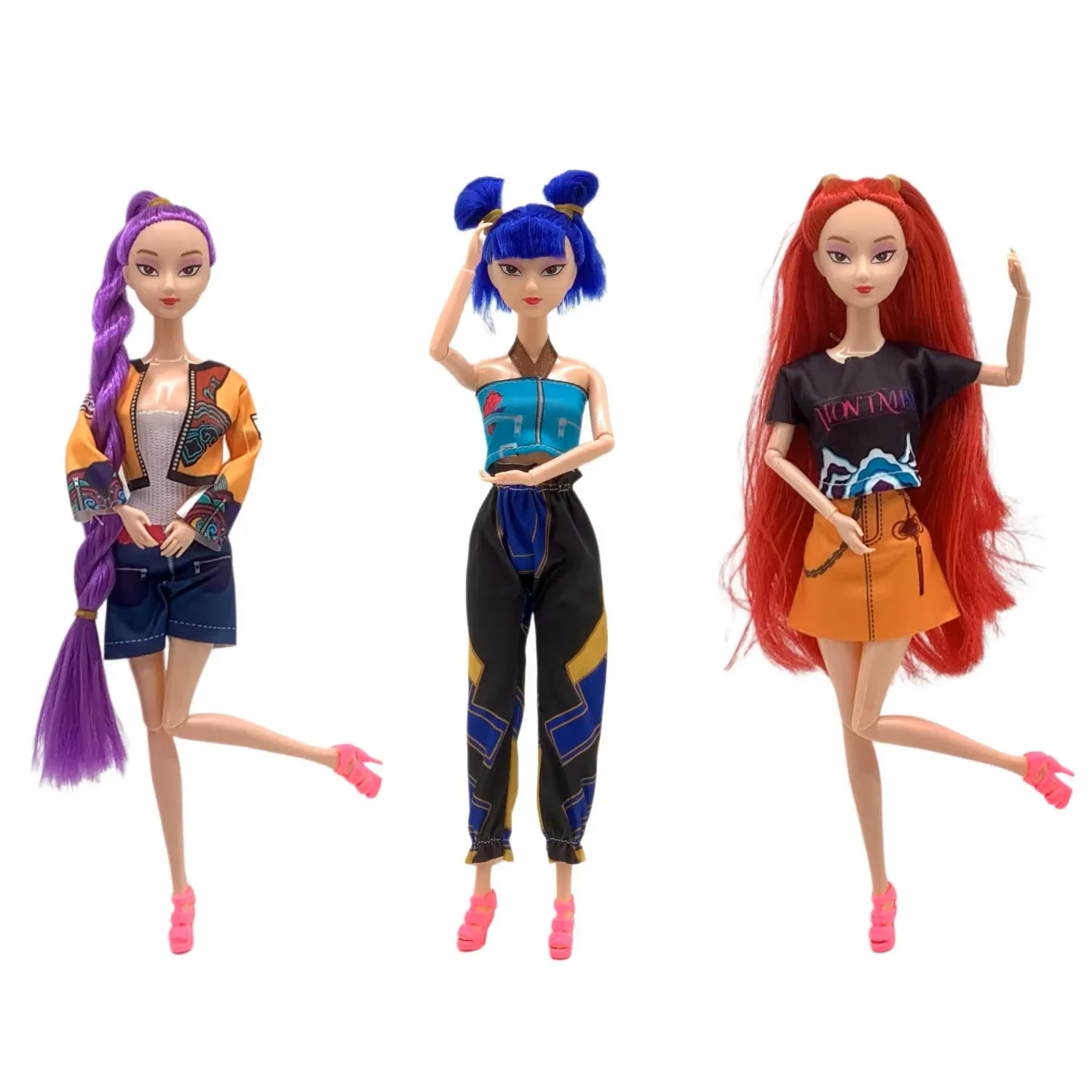 دمية لطيفة على شكل مجموعة فتاة، لوميميلازوي، هدية عيد الميلاد، مع مفاصل متحركة