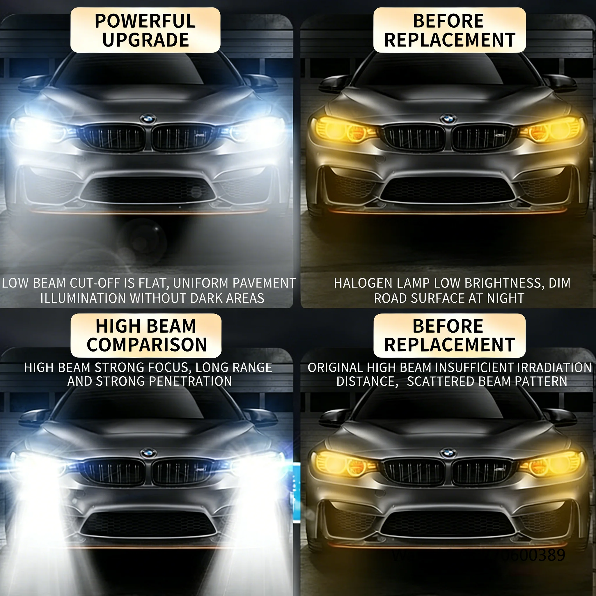 Glint OEM ODM Faro Luces Led Para Carros Auto Lighting System Led Bulbe Foco H7 Laser Headlights for Cars Voitur Led Car Lights