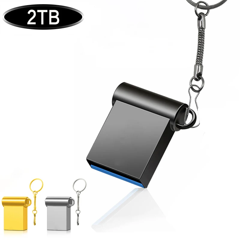 Mini unidad flash USB de alta velocidad, pendrive de 2TB, 2TB, disco U de metal, memo cel, palo usb 3,0, regalo, logotipo gratis, teléfono/coche