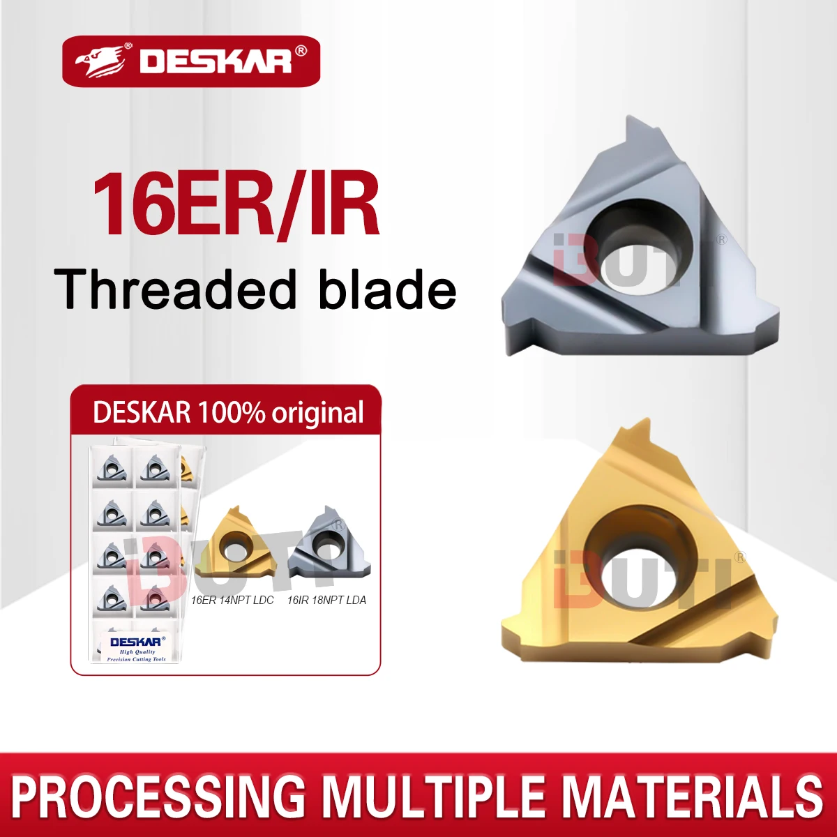

Резьбовые пластины 16ER 16IR 8NPT 11.5NPT 14NPT 18NPT LDA LDC для токарных станков, для внутренней и наружной резьбы, токарные резцы, режущие инструменты