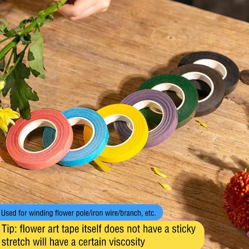 Hand-made Flower Art Tape Crepe Paper Flower Wrapping Rod Silk Mesh Flower Diy Paper Is Specially Used For Flower Art Production image 5