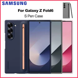 Original For Samsung Galaxy Z Fold 6 Foldable Case Cover Liquid Silicone Elastic Pen  with S Pen Shockproof Hard Shell EF-OF95P