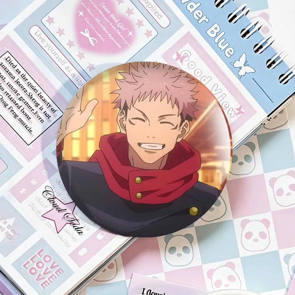 Y-Yuji I-Itadori J-Jujutsu K-Kaisen Laser Badge Creative Pins Brooch for Bag Clothes Hat Decor Gifts Fans Collect