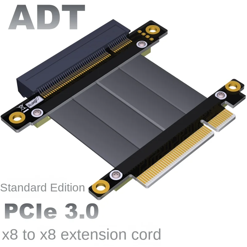 

PCI-E 3.0x8 Extension pcie Riser Card 8x Full Speed stabilization ADT-Link