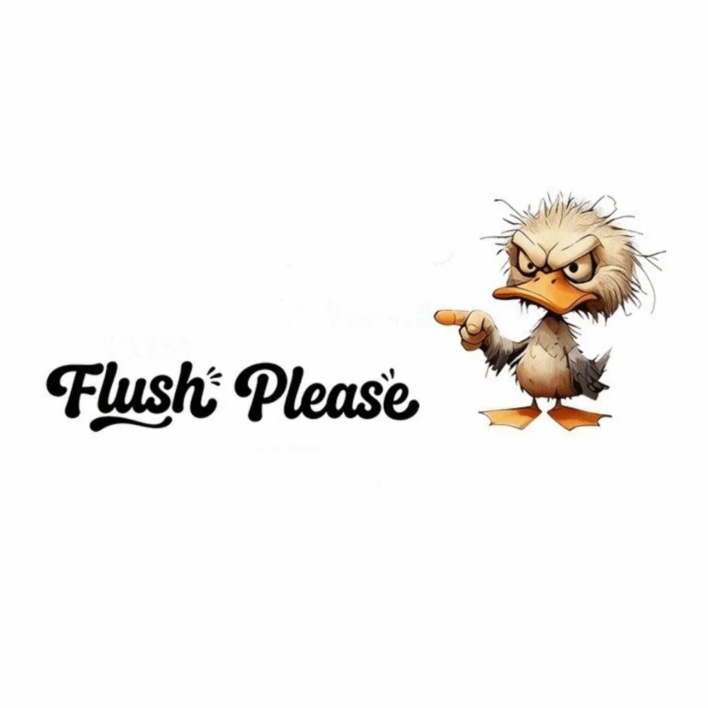 Cartoon Self-adhesive Toilet Sticker PVC Decoration Bathroom Decal Waterproof Funny Cartoon Sticke Toilet Water Tank