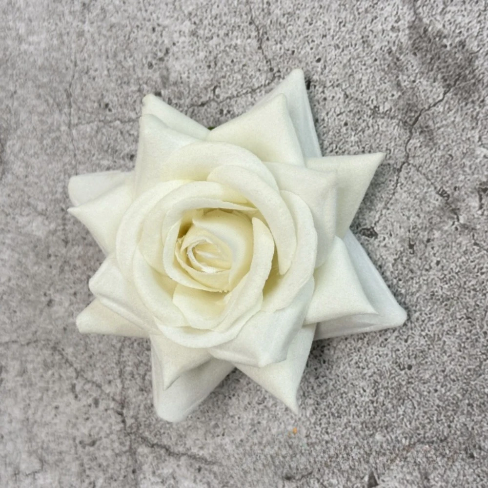 

10pcs 8cm Artificial Flower Velvet Rose Flower Head Wedding Party Marrige Accessories Photography