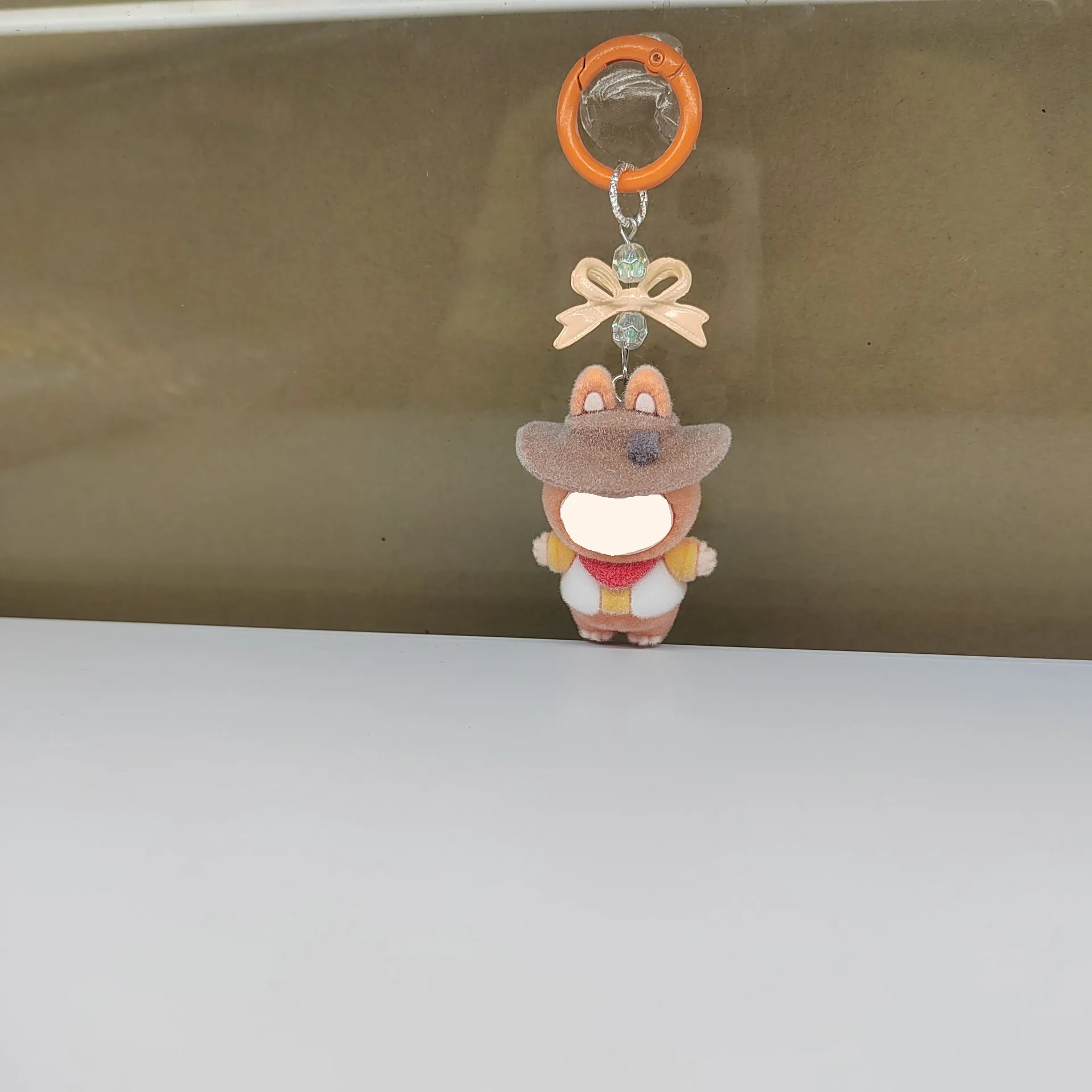 

New Mini Keychain Cartoon Creative Three-Dimensional Doll Students Schoolbag Pendant Car Key Chain Women Men Presents 2025