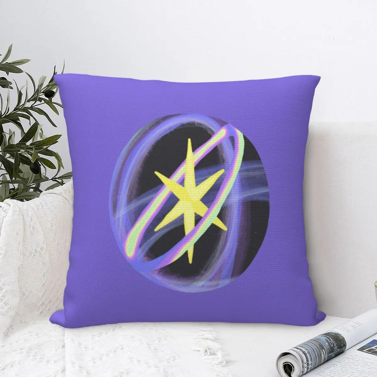 KATSEYE Eye Logo Hand Drawn Square Pillowcases Living Room Cushion Cover Cool Decorative Throw Pillow Case 45*45