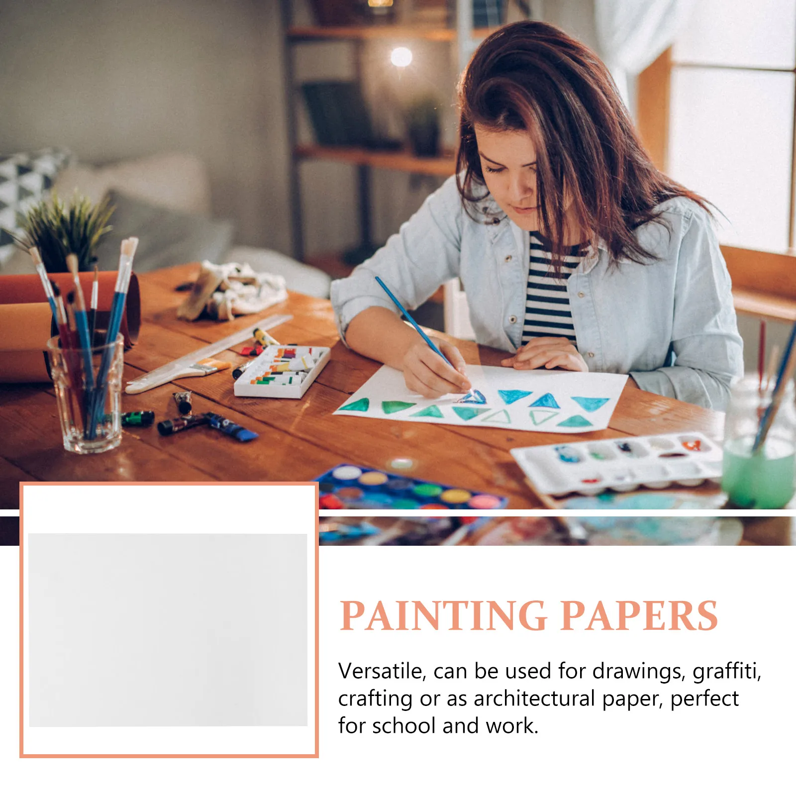 

50 Sheets Children Drawing Cardstock A4 230gsm Thick Sketch Paper for Drawing Painting Acrylic Watercolor Art Supplies