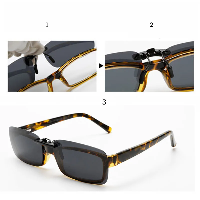Clip On Sunglasses Polarized Men Women For Myopia Glasses Driving Fishing Outdoor Sports Day Night Vision Lens Extra Light