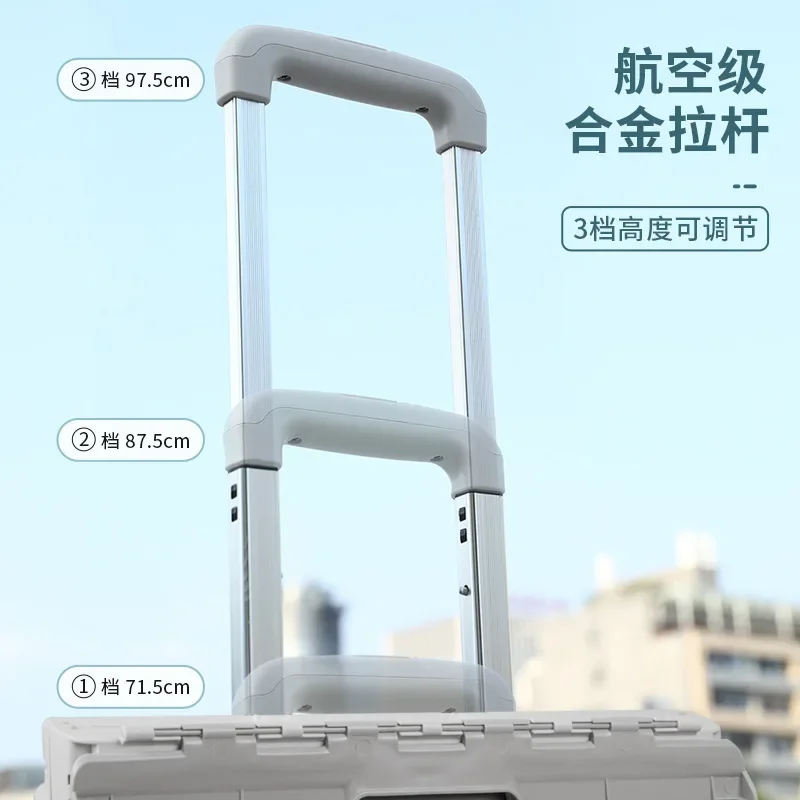 عربة تسوق متعددة الوظائف قابلة للطي للمنزل والسوبر ماركت والتخييم والرحلات #3