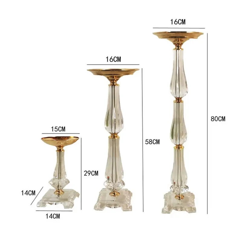 4 pcs/12pcs)40cm to 120cm)Wedding Table Centerpieces Stage  Backdrops Stand Aisle Decor Gold Bouquet Display Stand Flower Vase
